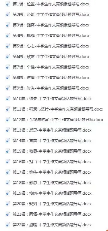 中考作文全套资料|搞定语文半壁分数,作文不再拖后腿(转发免费送)-第3张图片-四季读书网 中考作文全套资料|搞定语文半壁分数,作文不再拖后腿(转发免费送)-第3张图片-四季读书网