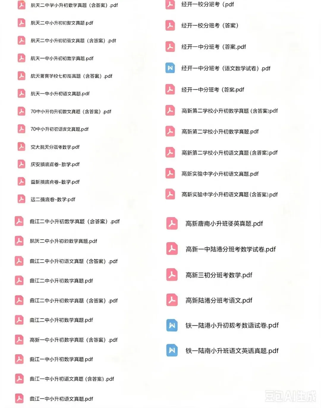别忽视新初一分班考!西安五大及二类历年真题整理好了-第5张图片-四季读书网