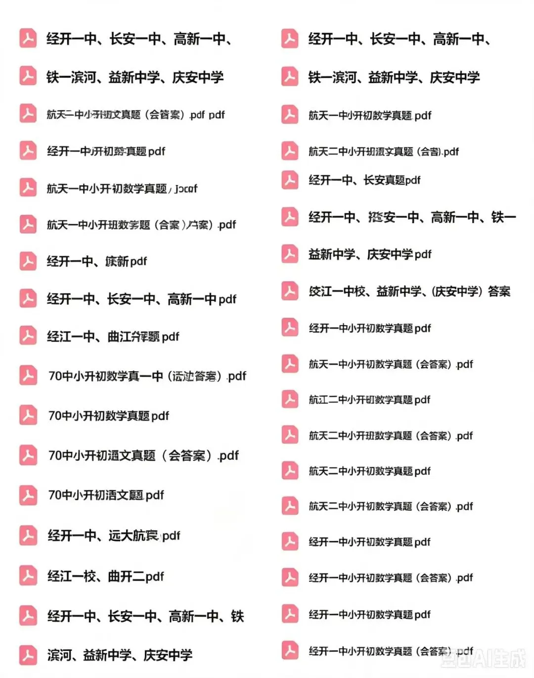 别忽视新初一分班考!西安五大及二类历年真题整理好了-第6张图片-四季读书网