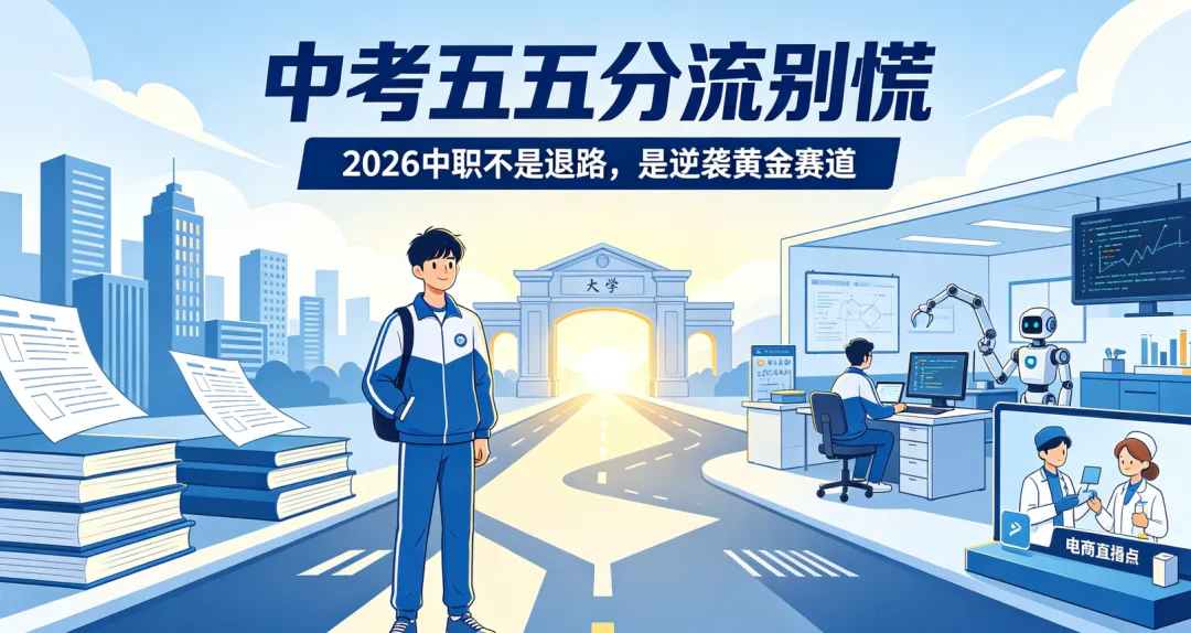 中考五五分流别慌!2026 中职不是退路,是逆袭黄金赛道-第1张图片-四季读书网