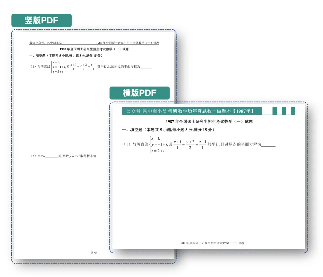 考研数学一二三真题按年做题本+解析【87至08】-第2张图片-四季读书网 考研数学一二三真题按年做题本+解析【87至08】-第2张图片-四季读书网