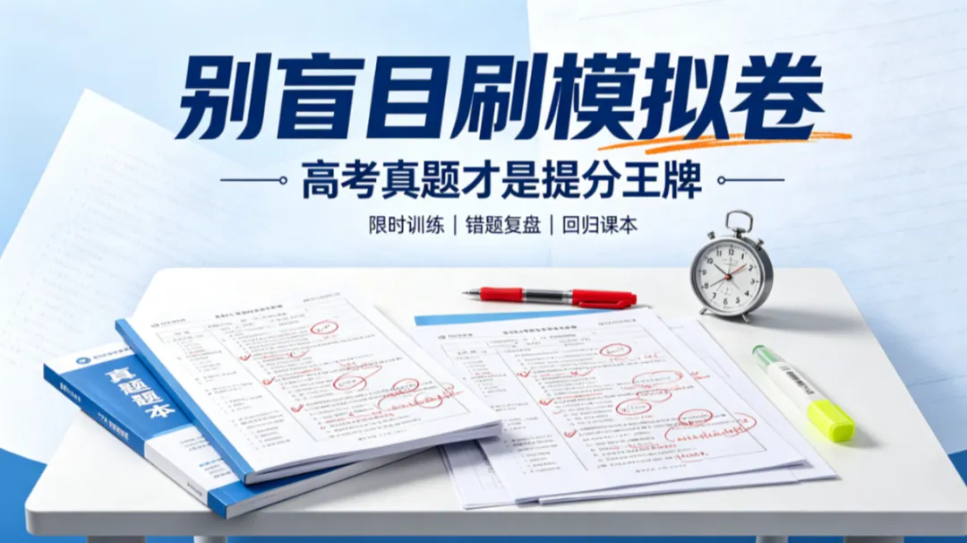 别盲目刷模拟卷!高考真题才是高三提分的王牌|附26年真题-第2张图片-四季读书网 别盲目刷模拟卷!高考真题才是高三提分的王牌|附26年真题-第2张图片-四季读书网