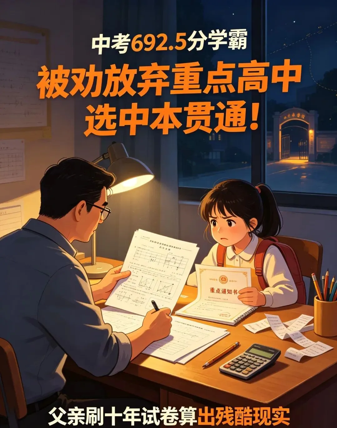 中考 692.5 分学霸,被名校父母劝说放弃重点高中选中本贯通!父亲刷十年试卷算出残酷现实前言-第2张图片-四季读书网 中考 692.5 分学霸,被名校父母劝说放弃重点高中选中本贯通!父亲刷十年试卷算出残酷现实前言-第2张图片-四季读书网