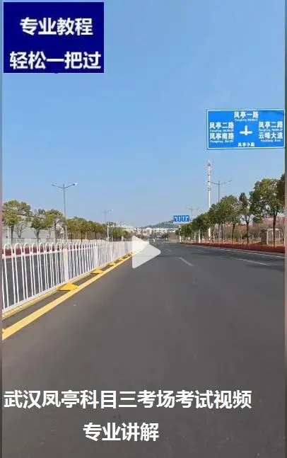 武汉凤亭科目三考场考试视频专业讲解路线图模拟练车新手陪驾教程教学-第6张图片-四季读书网