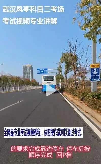 武汉凤亭科目三考场考试视频专业讲解路线图模拟练车新手陪驾教程教学-第7张图片-四季读书网