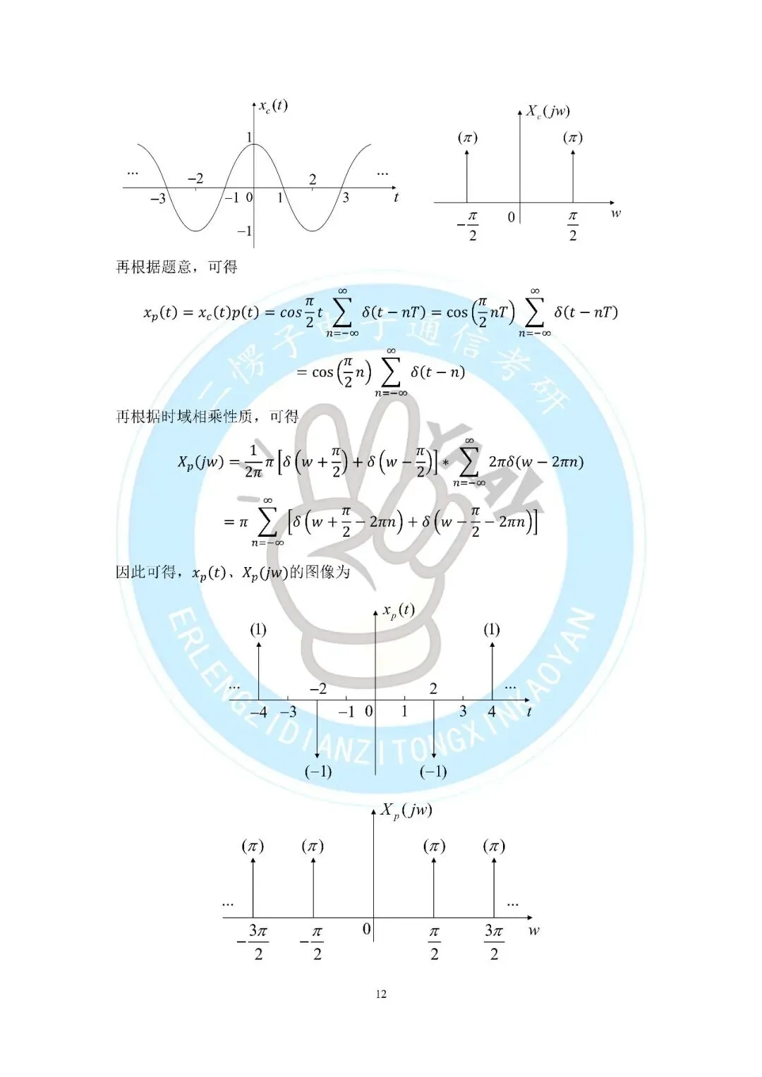2016年华南理工大学811信号与系统考研真题分享-第17张图片-四季读书网 2016年华南理工大学811信号与系统考研真题分享-第17张图片-四季读书网