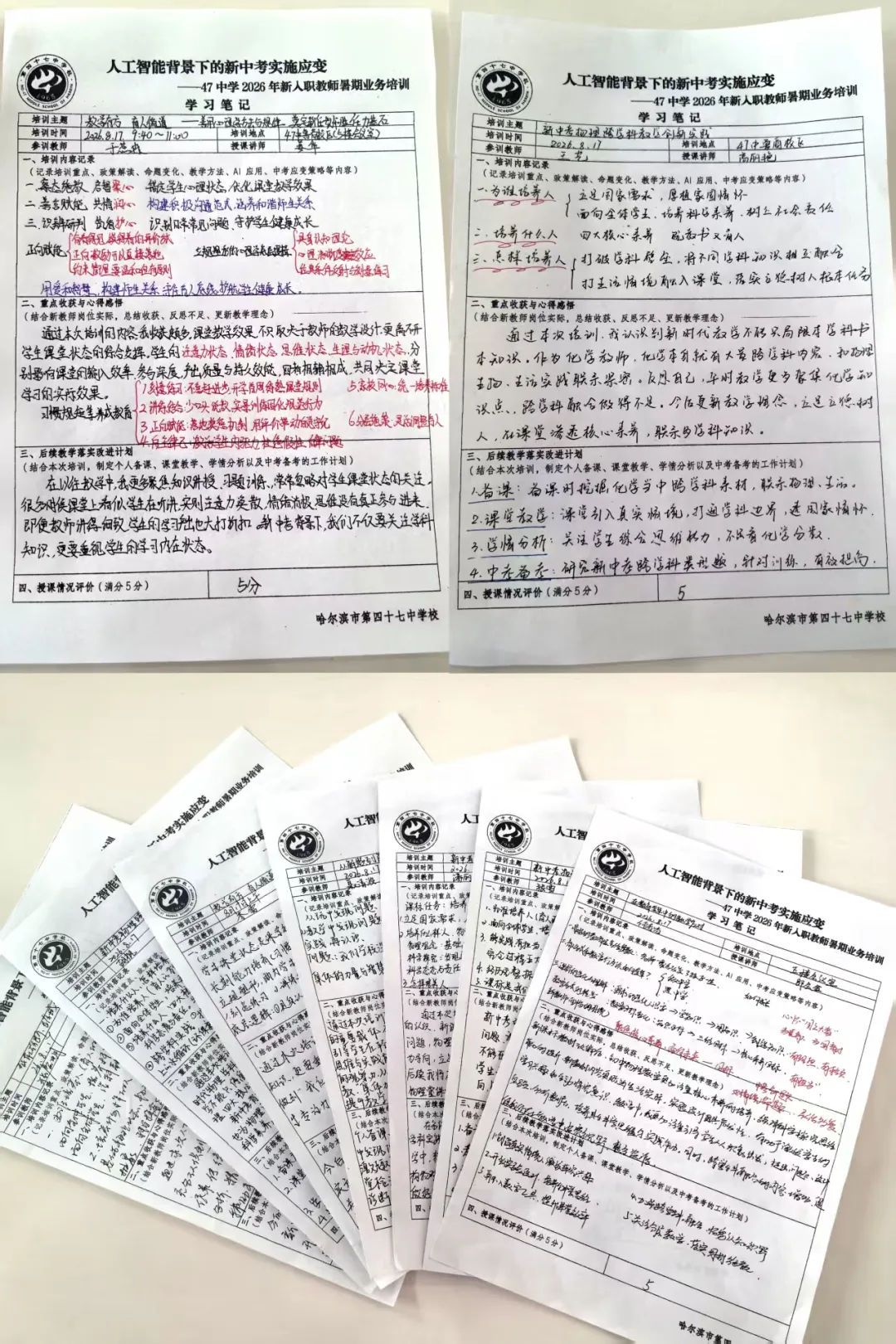 【47·培训】人工智能背景下的新中考适时应变——47中学2026年新入职教师暑期业务培训纪实(三)-第12张图片-四季读书网