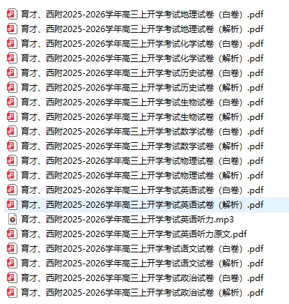 西附、育才2026届高三开学考试全科试卷-第2张图片-四季读书网 西附、育才2026届高三开学考试全科试卷-第2张图片-四季读书网