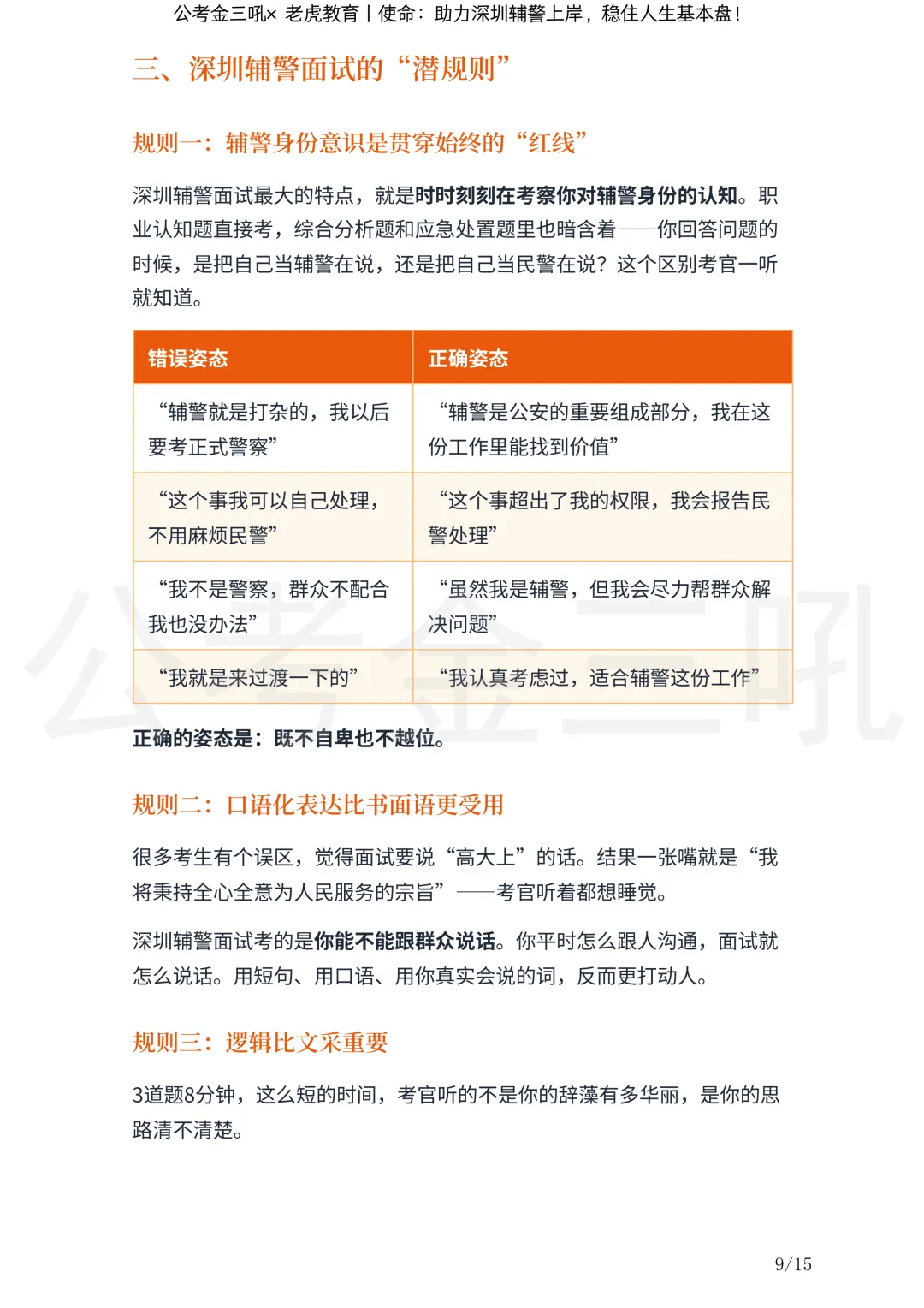 研究报告:《深圳辅警面试历年真题深度研究报告》丨金三吼*老虎教育-第12张图片-四季读书网