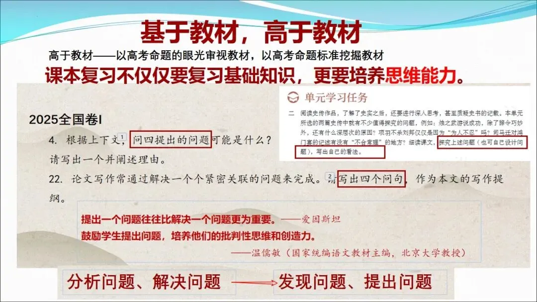 根植教材 构建知识体系 精研真题 探寻思维路径—— 2027届高三语文一轮复习备考策略-第36张图片-四季读书网