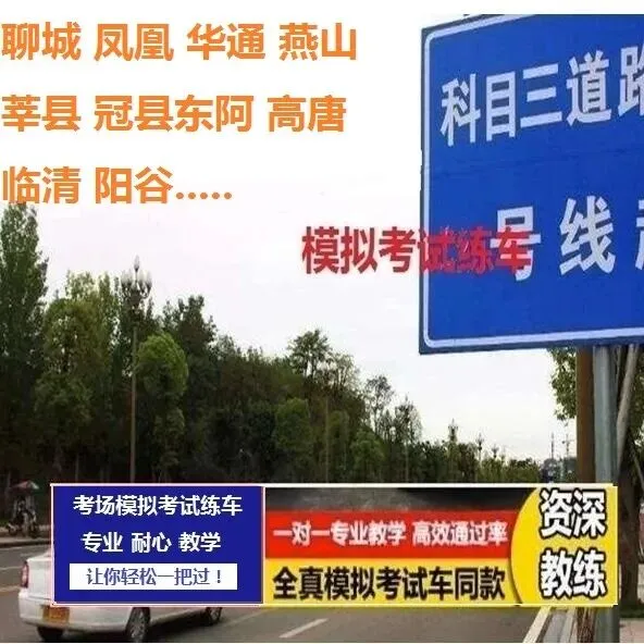 聊城梁水镇第一科目三考场考试视频专业讲解模拟练车教程路线图教学-第10张图片-四季读书网