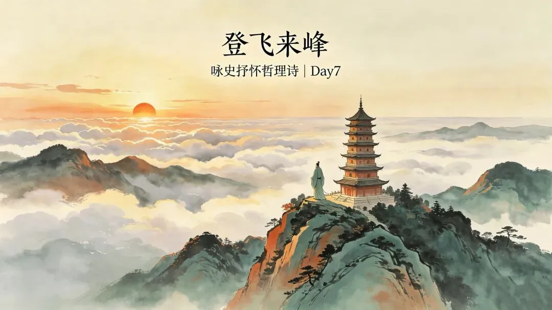 三百一十六日·语文伴中考|Day7(2026.08.19)登高悟理:品读《登飞来峰》,吃透咏史抒怀哲理诗答题逻辑-第1张图片-四季读书网