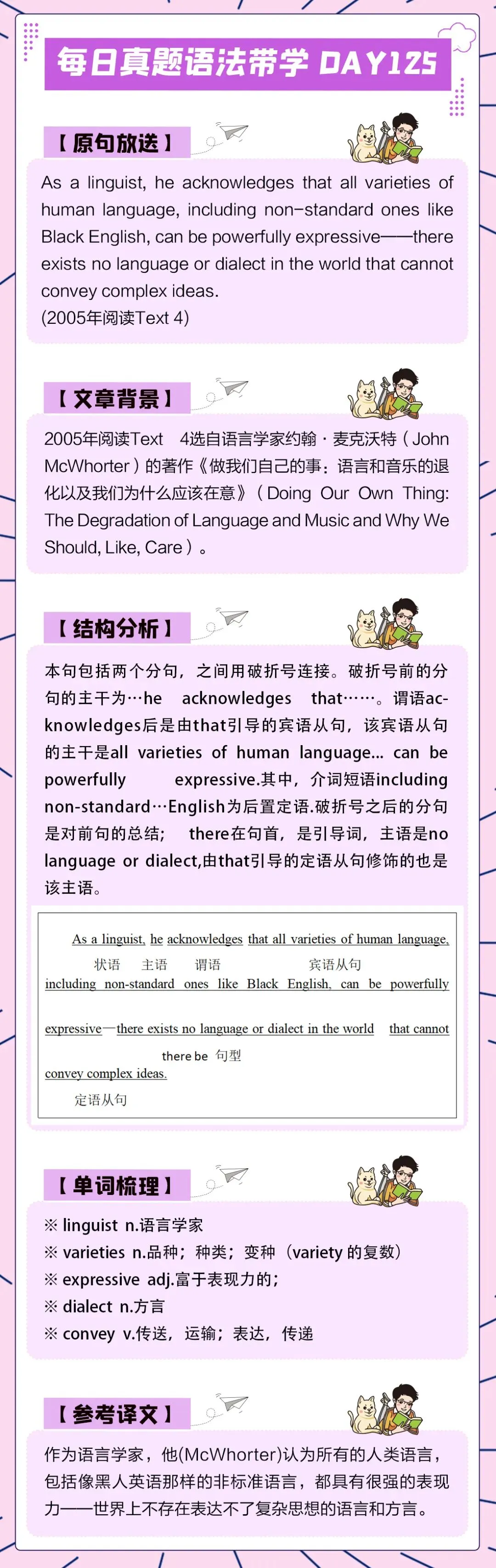 晓艳考研真题语法带学DAY125!熬过晦暗,自有星光.-第4张图片-四季读书网
