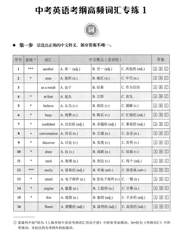 最新版!2027上海中考英语词汇手册+精练手册!-第4张图片-四季读书网 最新版!2027上海中考英语词汇手册+精练手册!-第4张图片-四季读书网