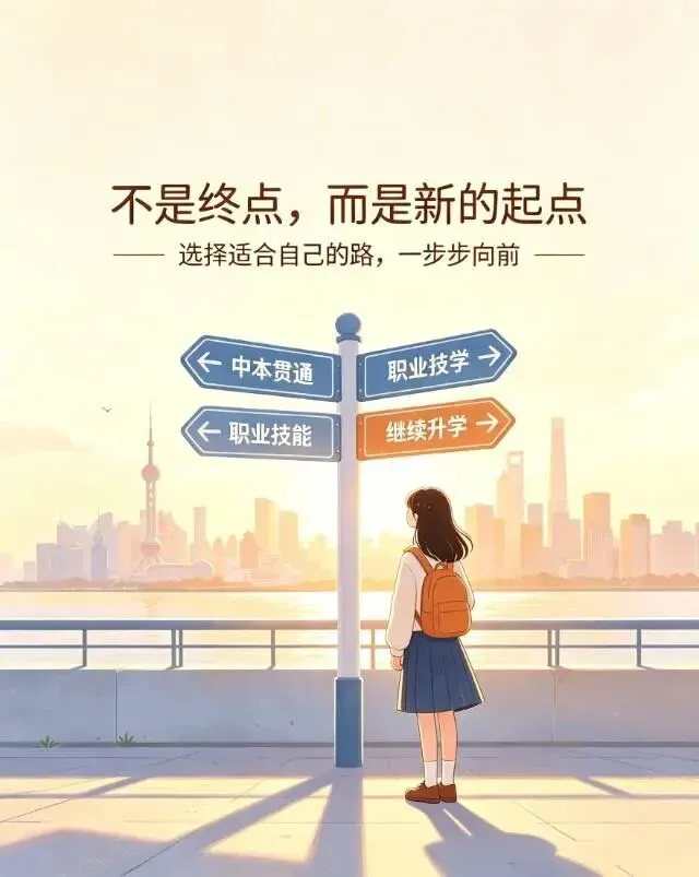上海中考692.5分选择中本贯通热议后,还在一条道走到黑的我们要怎么抉择?-第1张图片-四季读书网