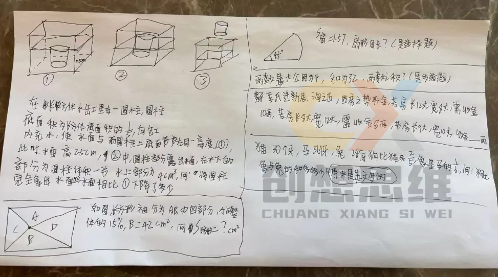 2026青岛二中丘班真题已出,你家娃做出来了多少?听说好多题跟我们老师出的很像哦~-第3张图片-四季读书网