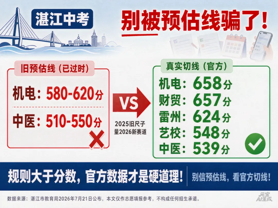 别被“预估线”骗了:2026湛江中考中职志愿,看懂规则比赌分数更重要-第1张图片-四季读书网 别被“预估线”骗了:2026湛江中考中职志愿,看懂规则比赌分数更重要-第1张图片-四季读书网