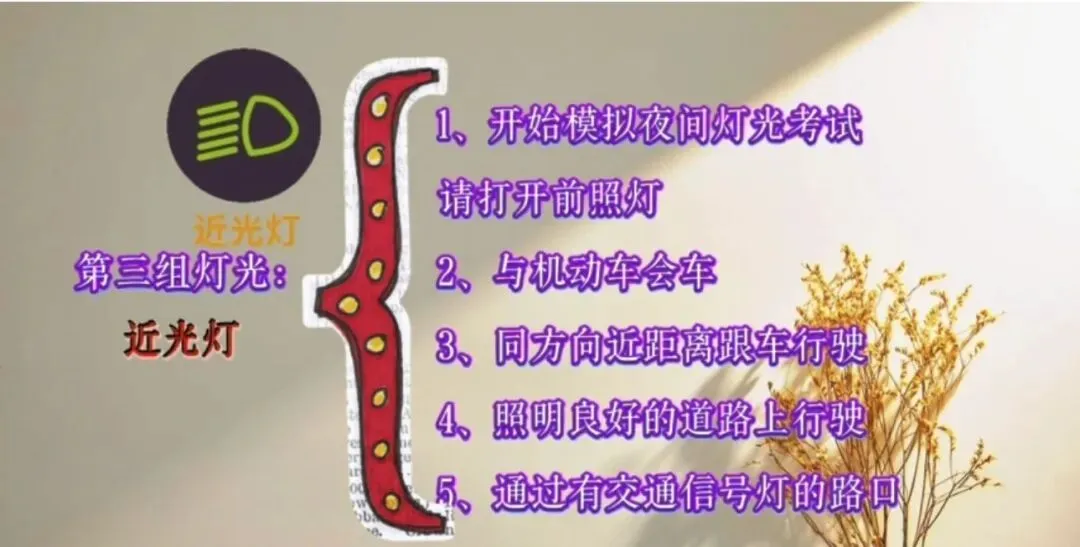 “零基础”学科三第五课|模拟夜间灯光考试-第4张图片-四季读书网
