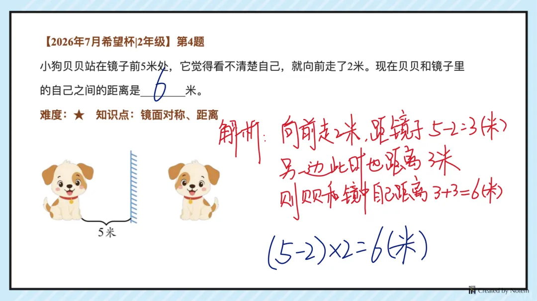26.7二年级希望杯真题手写版解析来啦!成绩查询通道开放!-第5张图片-四季读书网