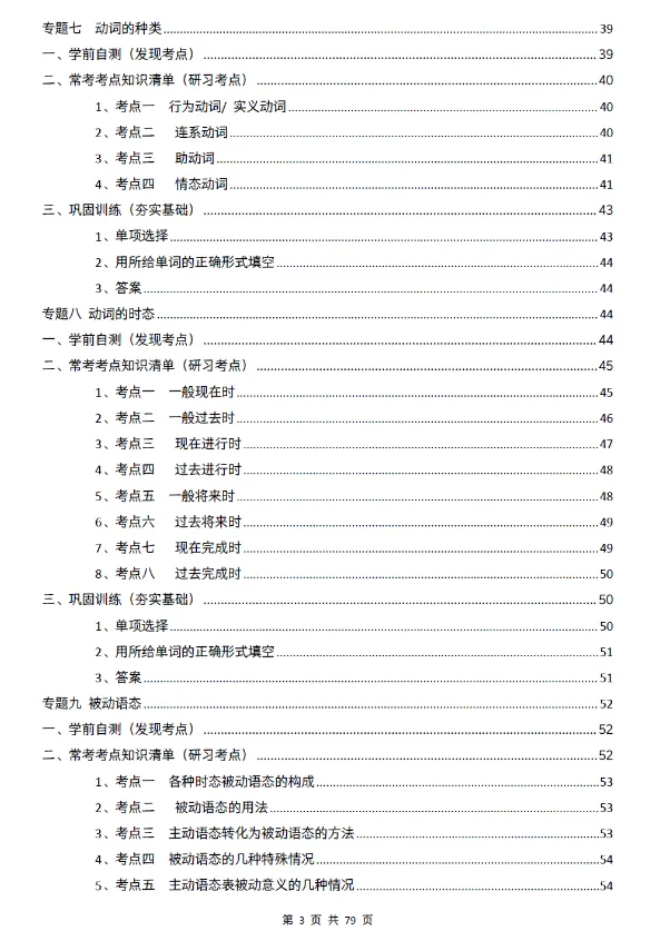 【英语】中考 | 英语语法知识点&考点+汇编[免费下载]-第6张图片-四季读书网