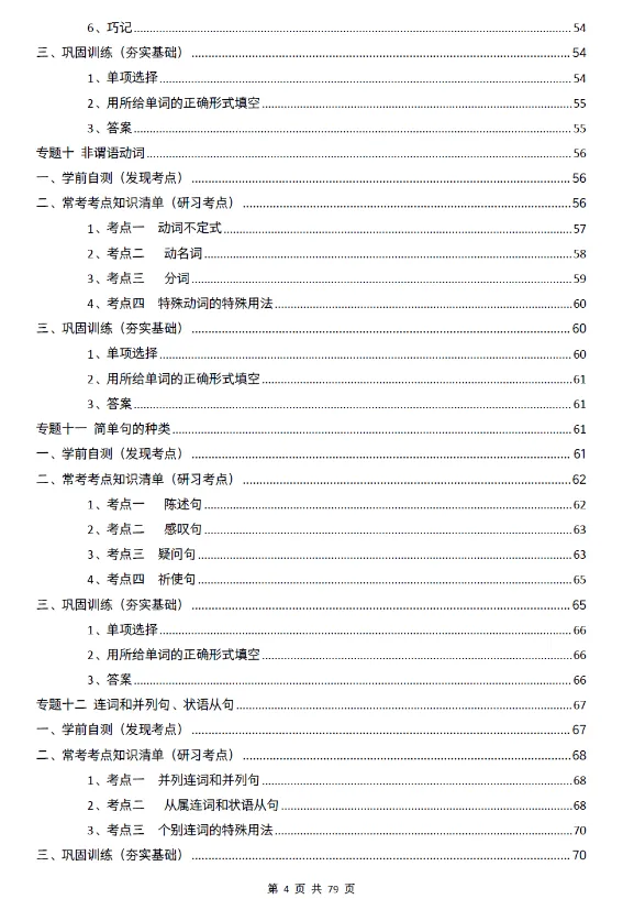 【英语】中考 | 英语语法知识点&考点+汇编[免费下载]-第7张图片-四季读书网