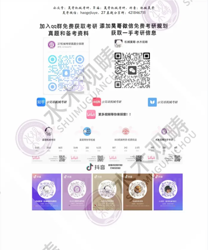 【拒绝套路】机械考研院校真题+答案详解电子版零门槛赠送,永久有效!-第34张图片-四季读书网