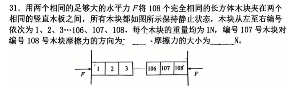中考物理题目:静力学平衡问题-第1张图片-四季读书网