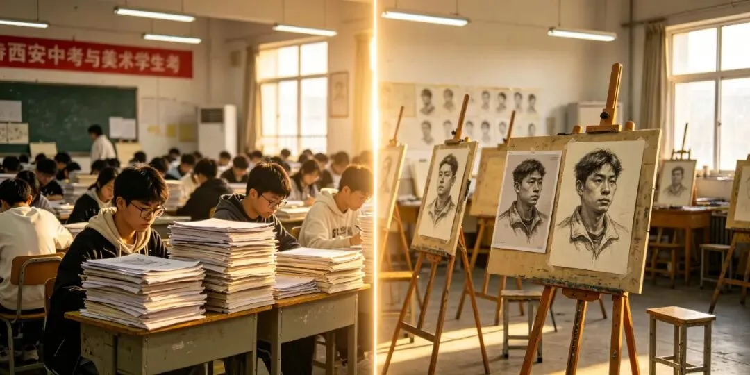2026西安中考13万人抢普高,美术生为什么可以提前＂上岸＂?-第1张图片-四季读书网