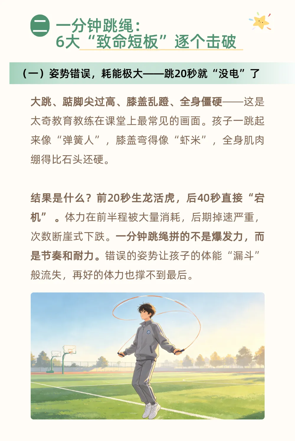 中考体育80分时代已到!一分钟跳绳这6大“致命短板”,你家孩子中了几个?-第3张图片-四季读书网