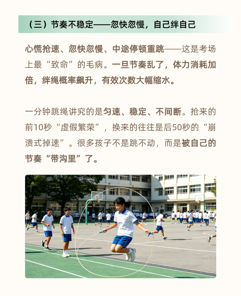 中考体育80分时代已到!一分钟跳绳这6大“致命短板”,你家孩子中了几个?-第5张图片-四季读书网