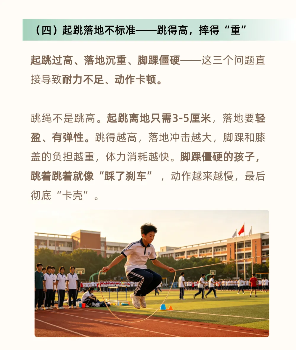 中考体育80分时代已到!一分钟跳绳这6大“致命短板”,你家孩子中了几个?-第6张图片-四季读书网