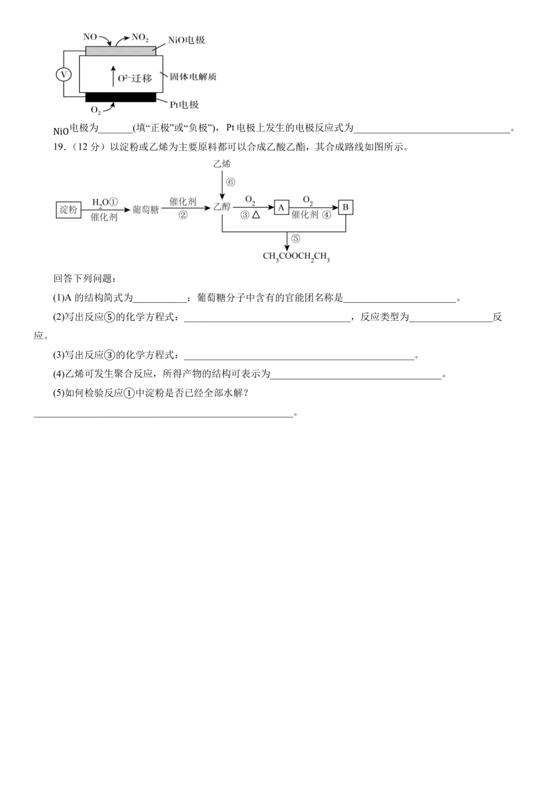 新高二开学摸底考试化学试卷02-第6张图片-四季读书网 新高二开学摸底考试化学试卷02-第6张图片-四季读书网