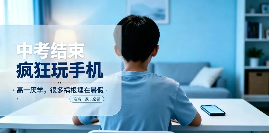 中考考完,孩子在家日夜刷手机,升入高中容易爆发厌学-第1张图片-四季读书网