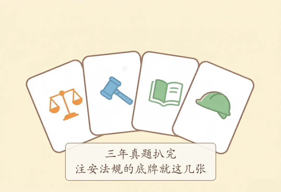 2026注安法规备考策略·第一篇:三年真题扒完,注安《法规》的底牌就这几张-第1张图片-四季读书网 2026注安法规备考策略·第一篇:三年真题扒完,注安《法规》的底牌就这几张-第1张图片-四季读书网