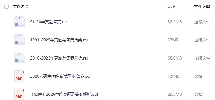 2027考研必备:1991-2026年307中医综合考研真题试卷及参考答案PDF合集-第1张图片-四季读书网 2027考研必备:1991-2026年307中医综合考研真题试卷及参考答案PDF合集-第1张图片-四季读书网