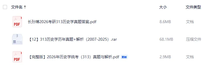 2027考研必备:2007-2026年313历史学综合考研真题试卷及参考答案PDF合集-第1张图片-四季读书网