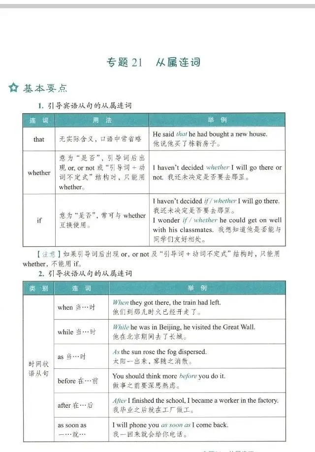 中考英语语法总复习之连词-第5张图片-四季读书网