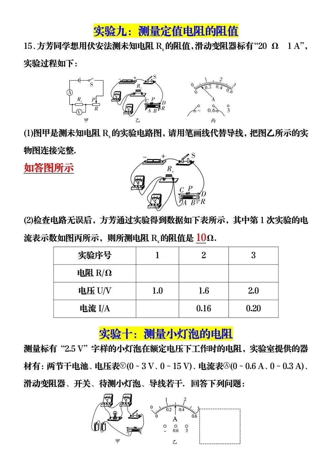 中考物理必考实验12个-第6张图片-四季读书网