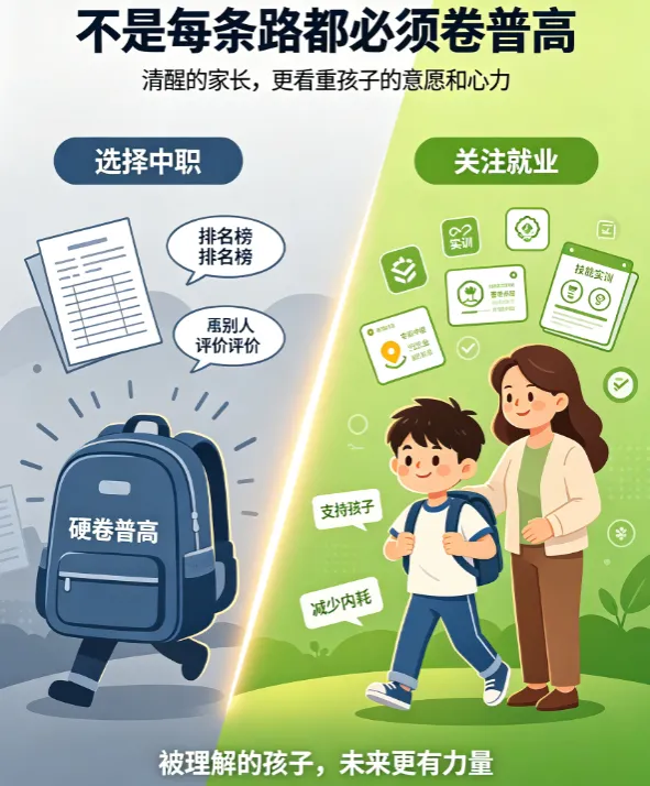 儿子中考700多分,我劝他放弃重高选职高——名校毕业的父母们算了一笔账-第10张图片-四季读书网