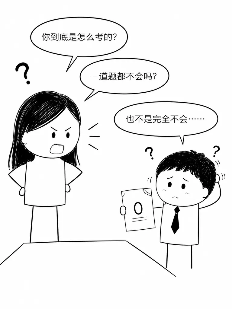 开心一笑:儿子拿着零分试卷让我签字,我气得问他怎么考的,他委屈地说老师规定最低只能给零分,不然还能更低吗?-第3张图片-四季读书网