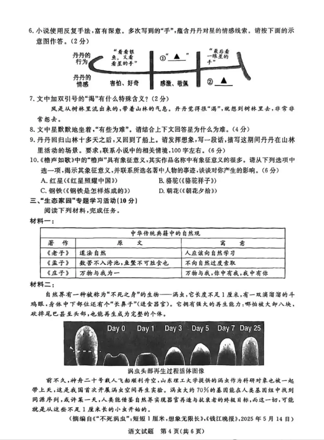 2025年浙江省中考语文试卷-第4张图片-四季读书网
