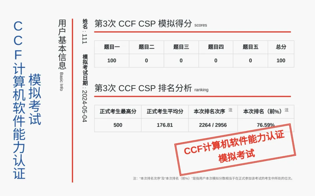 CCF CSP认证考试模拟系统开放 | CSP43-第8张图片-四季读书网