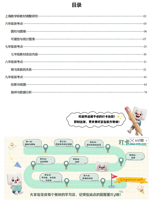 上海中考新考点曝光!数学高频考点整理好了-第3张图片-四季读书网 上海中考新考点曝光!数学高频考点整理好了-第3张图片-四季读书网