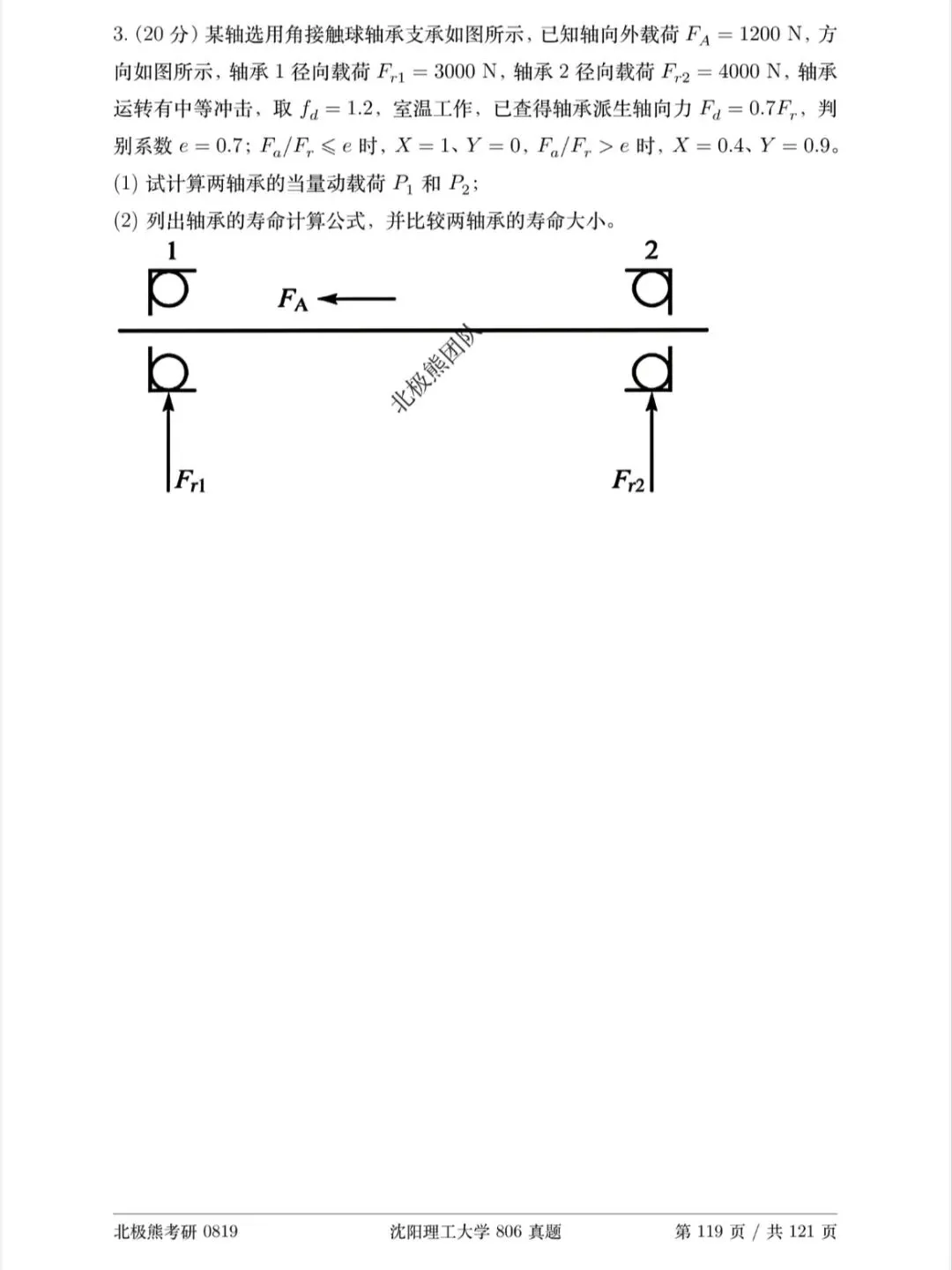 沈阳理工大学机械考研2025年806真题分享-第7张图片-四季读书网