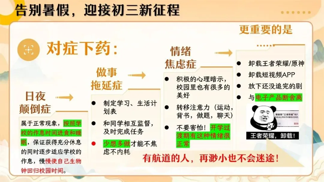 冲刺中考!九年级开学班会逐字稿+ppt演示文稿-第8张图片-四季读书网