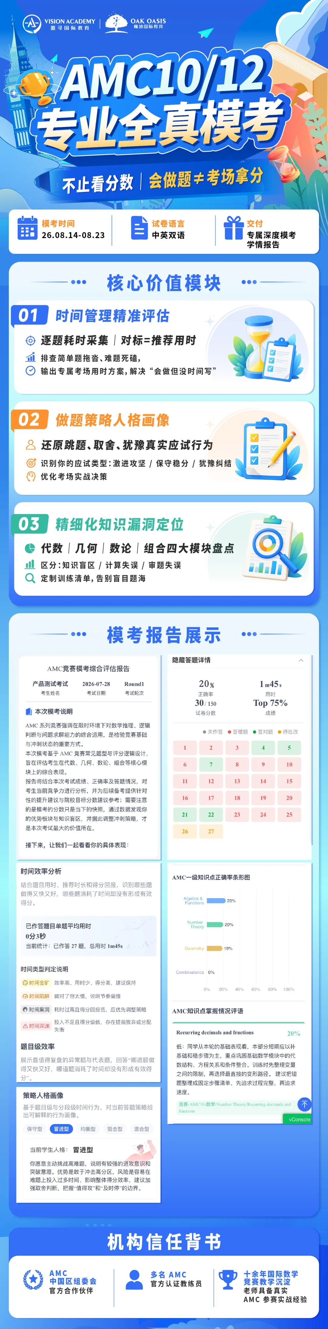 AMC考场上时间都去哪了?这份免费模考报告帮你看清真相-第1张图片-四季读书网 AMC考场上时间都去哪了?这份免费模考报告帮你看清真相-第1张图片-四季读书网