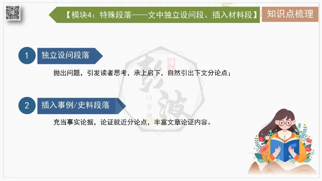 【中考专项-议论文阅读10讲】课件+文本+例文实战-06论段落作用(开头、中间、结尾、过渡段)(5元)-第14张图片-四季读书网