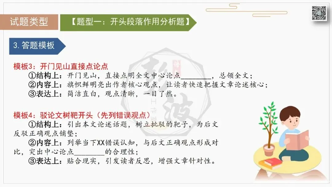 【中考专项-议论文阅读10讲】课件+文本+例文实战-06论段落作用(开头、中间、结尾、过渡段)(5元)-第17张图片-四季读书网