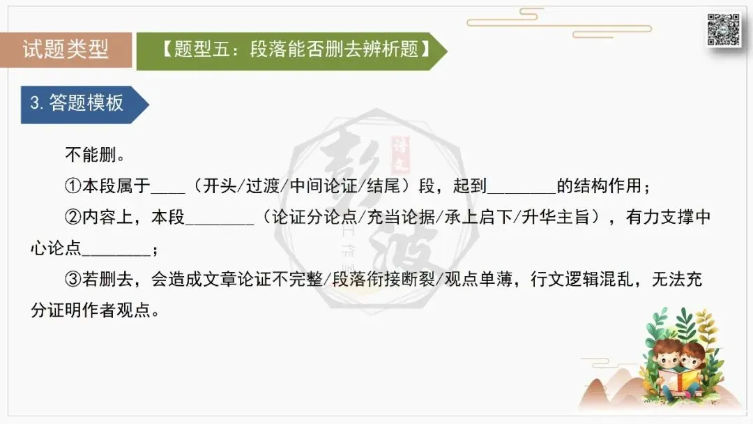 【中考专项-议论文阅读10讲】课件+文本+例文实战-06论段落作用(开头、中间、结尾、过渡段)(5元)-第25张图片-四季读书网