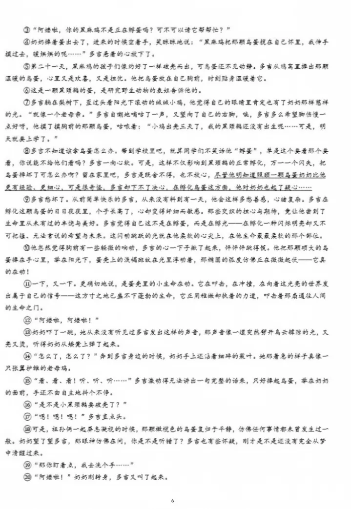 2026年广州市中考语文真题-第7张图片-四季读书网